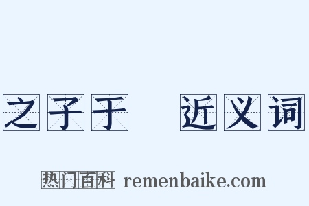 之子于歸近义词是什么意思的图片
